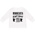 thumbnail image 3 of Inktastic Minnesota Awesome Since 1858 Boys or Girls Long Sleeve Toddler T-Shirt, 3 of 5