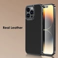 thumbnail image 3 of High quality leather phone case for iPhone 14 Promax metal electroplating lens frame protective cover, 3 of 10
