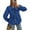 Royal Blue, variant on Women's Spring Fall Babydoll Peplum Blouse Shirt Puff Long Sleeve Bow Tie Front Trendy Cute Y2K Going Out Tops