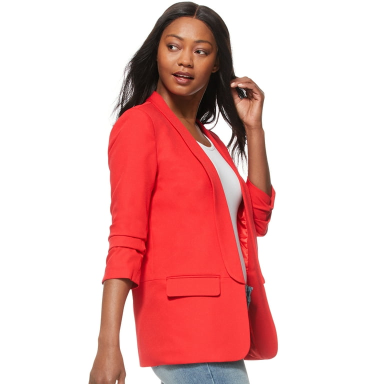 Womens red boyfriend blazer sale