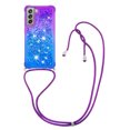 thumbnail image 1 of Funda para Samsung Galaxy S21 FE 5G Brillantina Líquida Divertida Reluciente y con Cristales en Movimiento Cuerpo Cruzado con Cordón Ajustable, 1 of 5