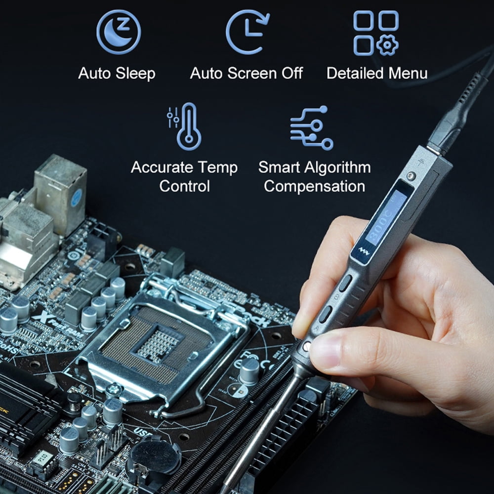 Electric soldering iron, Mode 50-400 Two Mode Temperature Dc9-24v Wide Mode 50-400 Temperature Portable Iron Two 50-400 Temperature Dc9-24v Iron Two Station Portable Iron