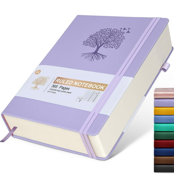 Cuaderno de Diario Ansopu A4 Tapa Dura de Cuero 365 Páginas