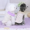 thumbnail image 5 of NIBOLOG Two-leg Pet Clothes Bright Color Doll Collar Floral Design Pet Shirt Pet Accessories, 5 of 8
