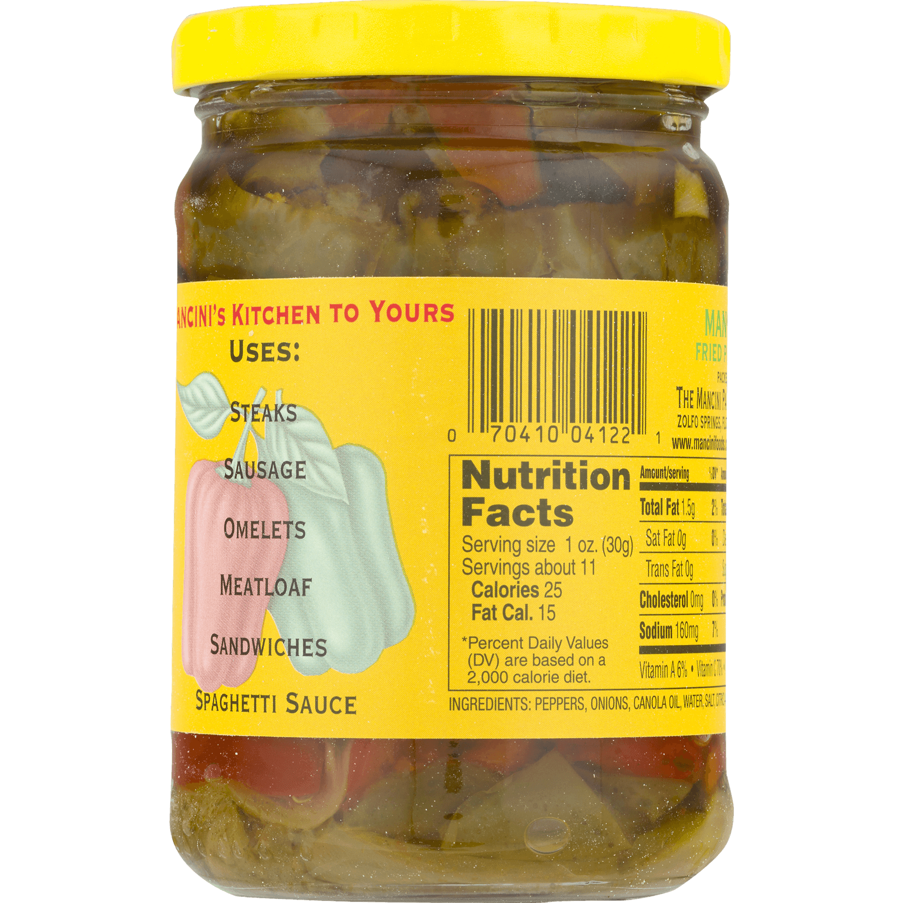 Mancini RCtdy To Serve Sweet Fried Peppers With Onions, 12 Oz