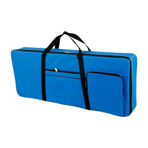 61 Caja de teclado Bolsa de teclado Oxford Bolso de mochila espesa de piano eléctrico Bolsa de teclado de piano 40.16 "x16.54" x1.97 " , Azul