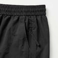 thumbnail image 6 of Men's Lightweight Track Pants with Side Zipper Mesh Vents Loose Fit Open Bottom Athletic Pants Drawstring for Running Workout, Black, S, 6 of 9