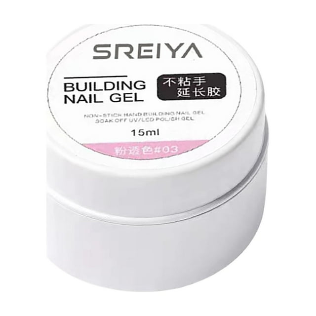 Gel para alargar uñas, gel sólido para alargar uñas, gel para uñas nude blanco transparente y gel duro, gel esculpidor para principiantes, set de manicura DIY