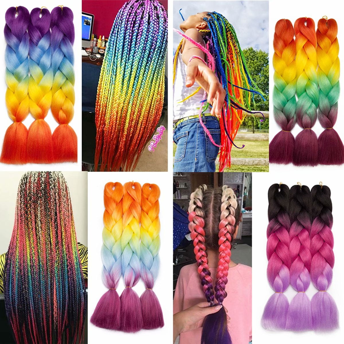 Benehair Jumbo Braiding Hair Extensions 24 display picture 1