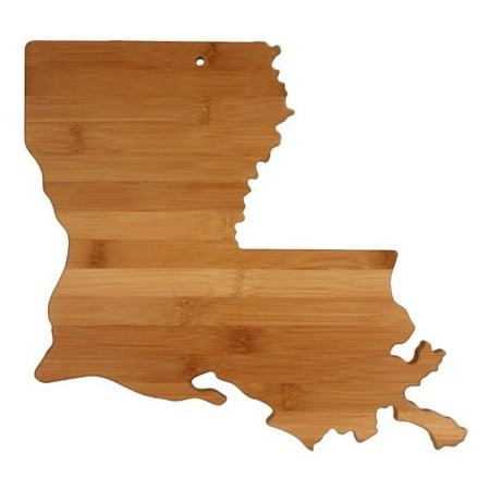 

Totally Bamboo State Cutting & Serving Board Louisiana 100% Bamboo Board for Cooking and Entertaining