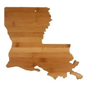 Totally Bamboo State Cutting & Serving Board, Louisiana, 100% Bamboo Board for Cooking and Entertaining