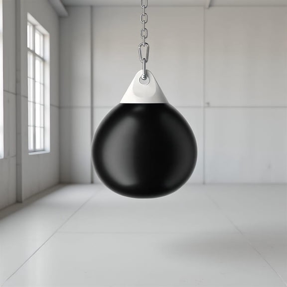 Topcobe 18 Inch 110 Pound Heavy Punching Water Aqua Bag with Adjustable Metal Chain, Boxing Equipment, Aqua Training Bag, Stress Relief & Fitness, Black