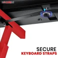 thumbnail image 5 of 5Core Keyboard Stand Z Style Heavy Duty Sturdy Piano Riser Height Adjustable Holder RED, 5 of 8