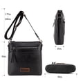 thumbnail image 4 of Bandolera Montana West Black Velvet MWC-216BK para mujer, 4 of 6