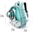 thumbnail image 2 of Sac de Transport Portable Transparent pour Chat Sac à Dos Capsule Spatiale Respirant Bulle Claire Sac à Dos pour Animal de Compagnie Voyageur pour Chiots Lapin Voyage Randonnée, 2 of 8