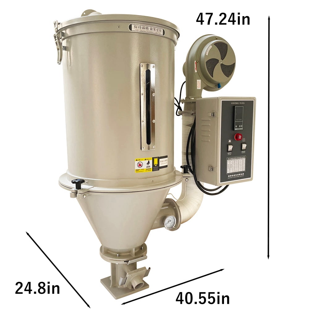 100KG Hopper Type Hot Air Plastic Dryer 220V Three-phase 5KW