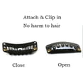 thumbnail image 4 of Magik Clip in on Thin Neat Bangs Human Hair Front Fringe Hair Extensions Hairpiece, 4 of 5