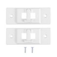thumbnail image 1 of FELTECHELECTR 2 fundas prácticas para cerraduras duraderas con 4 tornillos (blancas), 1 of 6