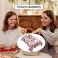 thumbnail image 4 of Christmas Rectangle Tablecloth Decorations,Christmas Tablecloth 4.92x6ft Rectangle,Washable Water Holiday Microfiber Table Cloth Decorative Table Cover For Banquet Party 50% off Clearance, 4 of 6