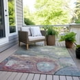 thumbnail image 3 of Dalyn Rugs Machine Washable Indoor/Outdoor Chantille Blue 10' x 14' Rug, 3 of 9