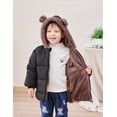 thumbnail image 2 of Aideaone Baby Toddler Winter Fleece Coat Boys Girls Cute Bear Ear Hooded Jackets with Pockets 6M-5T, 2 of 7