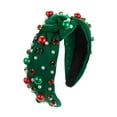 thumbnail image 3 of Adorno para la cabeza Strade Fareast Limited Aro para el cabello navideño rojo y verde diadema navideña, 3 of 8