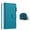 Blue, variant on Tianyeda PU Leather Magnetic zipper pocket pouch + phone case in one Strap Wallet Phone Case Fit for iPhone 17air/17plus Turquoise