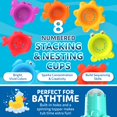 thumbnail image 5 of Cooltoys Stack N Sort Juego de juguetes de aprendizaje para bebés y niños pequeños: 3 juguetes educativos de habilidades motoras finas para niños pequeños Anillos apilables de madera Tazas apilables y, 5 of 5