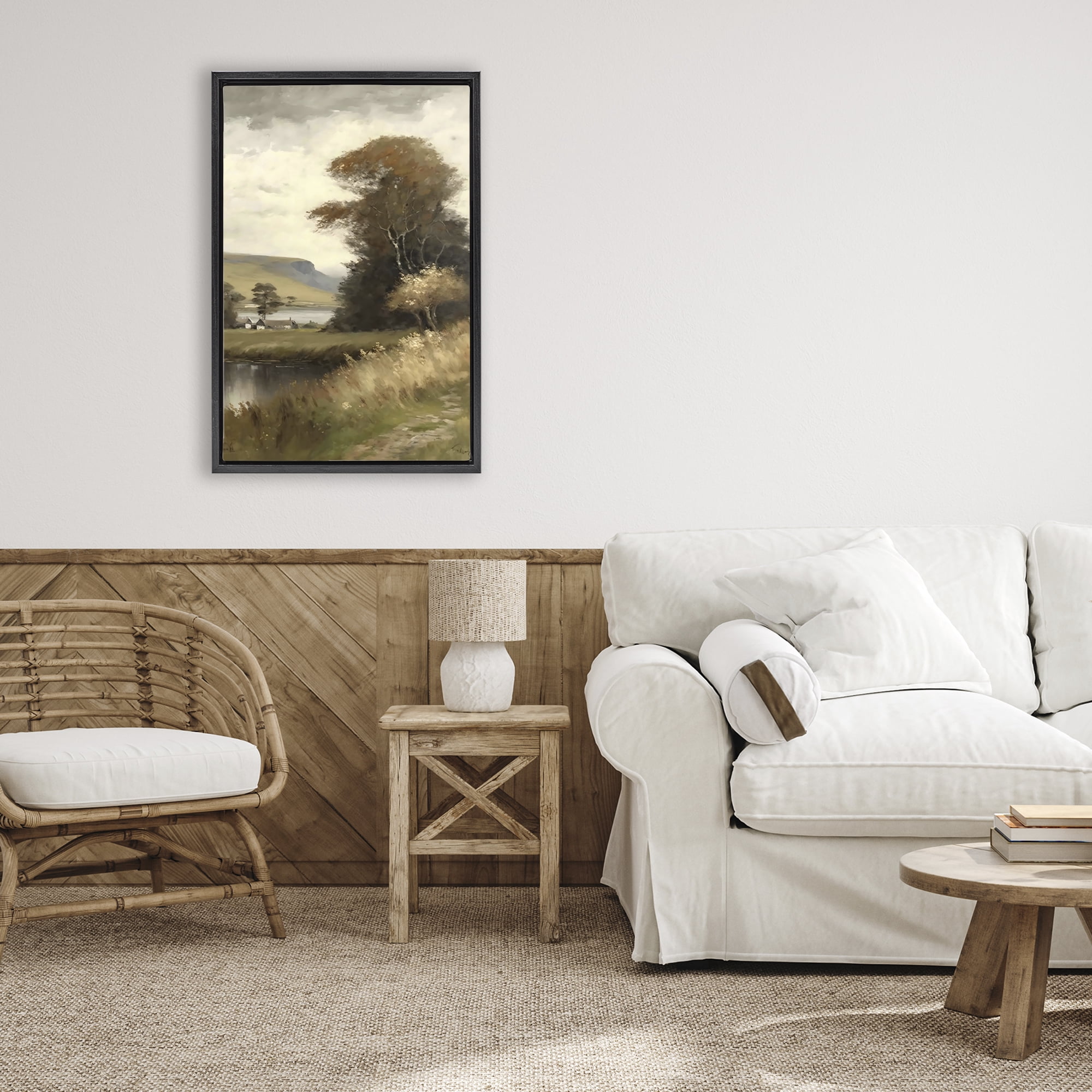 Stupell Industries House By The Water Retreat Black Framed Floater Canvas Wall Art, design by Creative Studio