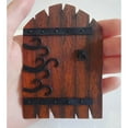 thumbnail image 4 of Outdoor Miniature Fairy Door For Tree Decoration, Adds Whimsical Charm To Gardens Yards Or Patios, Miniature Fairy Door With Intricate Metal Accents And Decorative Scroll-Design, 4 of 7