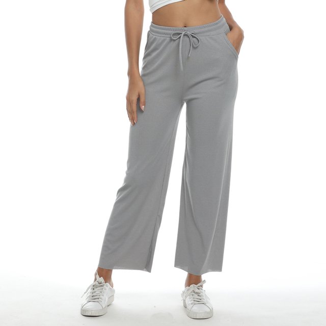 Pantalon Large à Taille Haute pour Femmes