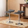 thumbnail image 4 of Roundhill Contemporary Chrome Air Lift Adjustable Swivel Stools, Set of 2, Multiple Colors Available, 4 of 5