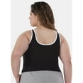thumbnail image 3 of Athletic Works Women's and Women's Plus ButterCore Tipped Tank Bra, Sizes XS-4X, 3 of 5