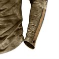 thumbnail image 4 of Mens Shirts, Mens Retro Henley Shirts Muscle Long Sleeve Button Cotton T-Shirt Slim Fit Casual Washed Top, 4 of 4