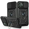 thumbnail image 1 of Funda para iPhone 11 de Apple, con soporte de anillo magnético y protector de cámara deslizante, híbrida, resistente y de grado militar, con protección contra caídas., 1 of 8