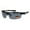 All Black, variant on Xloop Baseball Half Rim Sport Warp Around Plastic Sunglasses All Black