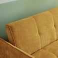 thumbnail image 5 of CoSoTower Fabric Pull-Out Sofa Bed,Sleeper Loveseat Couch with Adjustable Armrests-Yellow, 5 of 13
