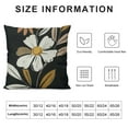 thumbnail image 5 of BANET Boho Floral Pillow Covers , Summer Spring Throw Pillows Rustic Modern Farmhouse Decorative Black Pillowcase Outdoor Cushion Case for Sofa Home Decor White, 5 of 5