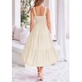thumbnail image 2 of Vestido PRETTYGARDEN para mujer, a media pierna, verano 2025, color albaricoque, 2 of 9