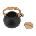 thumbnail image 4 of Whistling Tea Kettle, Uniform Heat Distribution Stovetop Teapot Whistle Reminder  For Kitchen Black, 4 of 8
