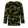thumbnail image 3 of Charmgo Camo Shirts, Men's Fashion Casual Camouflage Print Long Sleeve T Shirt Top Mens Graphic T Shirts Shirts for Men, Clearance Sales Today Deals Prime Army Green L, 3 of 3