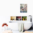 thumbnail image 6 of Inviting Flower Pictures Bathroom Decor 12X16inch Canvas Wall Art with Farmhouse Bath Towel Vase, Perfect Touch for Cozy Home, 6 of 7