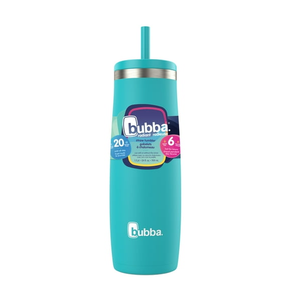 bubba Radiant Tumbler, 24 oz (709 ml), Stainless Steel Insulated Water Bottle, Scuba