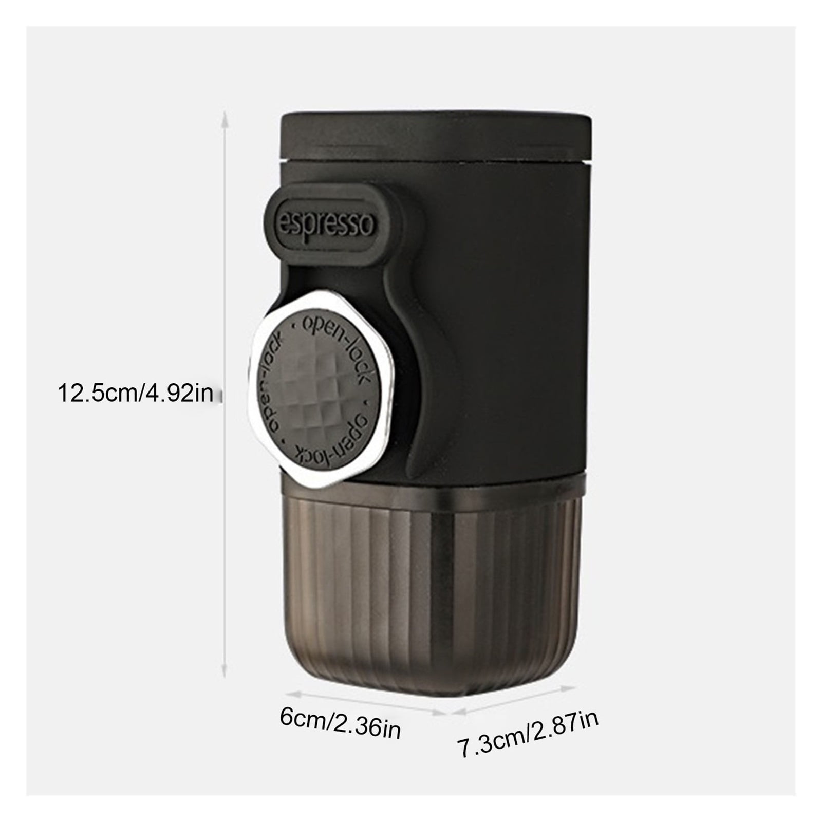 Portable Hand Pressure Coffee Machine Capsule Coffee Powder Household Travel Outdoor Small Espresso Machine