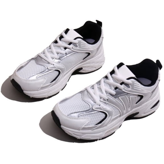 BERANMEY Women's Fashion Sneakers Lightweight Thick Sole Mesh Casual Sports Shoes for Women Walking Shoes Non Slip Comfort Gum Sole