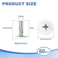 thumbnail image 2 of Uxcell 60 Pcs M4.8x13mm Vis Autotaraudeuses Blanches pour Métal, Argent, 2 of 6