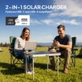 thumbnail image 4 of HOMCOM 100W Portable Solar Panel Solar Charger with USB-A & USB-C Output, 4 of 10