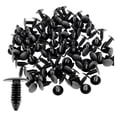 thumbnail image 2 of 100x Plastic Bumper Fastener Rivet Clips Automotive Furniture Assembly Expansion Screws Kit Auto Body Clips Black, 2 of 4