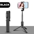 thumbnail image 2 of Extensible Selfie Palillo Remoto Bluetooth Obturador - B-Negro, gris B-negro gris, 2 of 8