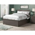 thumbnail image 2 of Leo & Lacey Modern Wood Full Platform Bed with 2 Storage Drawers in Gray, 2 of 10